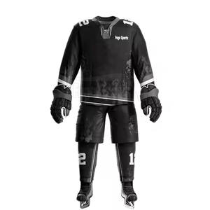 Uniforme de hockey sobre hielo hecho con poliéster de etiqueta privada Uniforme de hockey sobre hielo ligero más vendido - Product Image 1