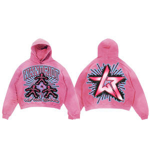 Sudadera con Capucha Personalizada, Estilo Urbano, Holgada, con Estampado Moderno, para Hombre y Mujer, 100% Algodón - Product Image 2