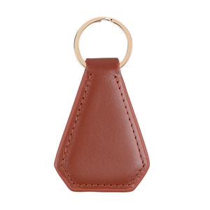 Genuine <b>Leather</b> Personalized Solid Tan Car Keychain Fashion <b>Keyrings</b> Customized keyholder Men Colorful keychains Gift Wholesale - Product Image 1