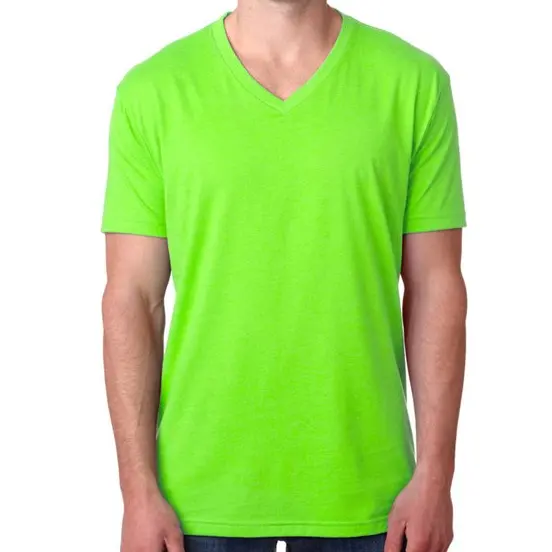 New Fashion Herren Hot Summer Special Bequemes T-Shirt Hochwertiges Polyester Jersey Stoff Custom Logo OEM V-Ausschnitt T-Shirt