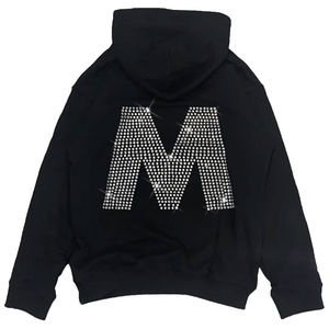 Sweats à capuche en gros de haute qualité avec strass, sweats à capuche en coton avec strass, service OEM personnalisé - Product Image 3