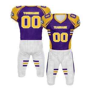Oem Odm Venta al por mayor Uniforme de fútbol americano personalizado Equipo de poliéster Ropa deportiva Fabricación de fábrica Sublimación de calidad superior - Product Image 1