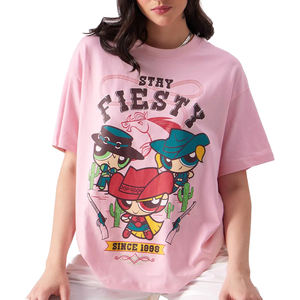 Camiseta de Verano Personalizada, Ecológica, Transpirable, Estilo Urbano, para Mujer, Talla Grande, con Bordado y Logotipo Termotransferible, 100% Algodón de Alta Calidad - Product Image 1