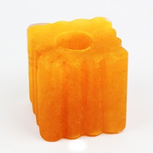 Sel de l'Himalaya Feng Shui Sculpté Bougeoir Belle Décoration de La Maison avec Love Style - Product Image 2