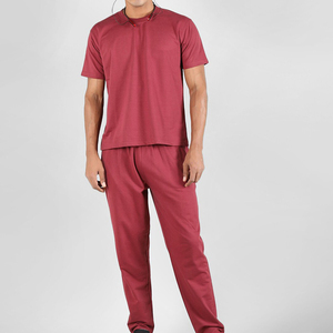 100% conjuntos de Jogger de algodón, conjunto de chándal de entrenamiento para hombres, diseño personalizado ligero, lavado ácido, chándal de verano para hombres - Product Image 4