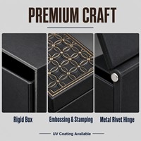 Étui de rangement de voyage personnalisé pour cravate homme, coffret cadeau