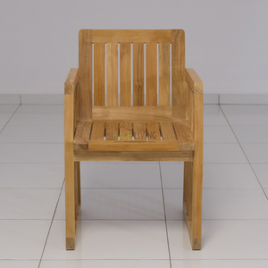 Mobilier de chaise de salle à manger en bois de teck massif de bonne qualité, design minimaliste pour l'extérieur ou l'intérieur - Product Image 2