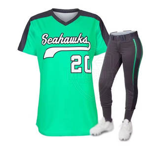 Uniforme de Softbol Nuevo, Ropa Deportiva con Nombre Personalizado Impreso, Tela 100% Poliéster, Mejor Precio - Product Image 1