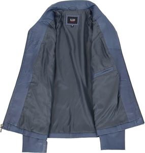 2025 nouveau printemps automne femmes femmes en cuir véritable veste classique Zip Box Style cuir véritable du pakistan - Product Image 4