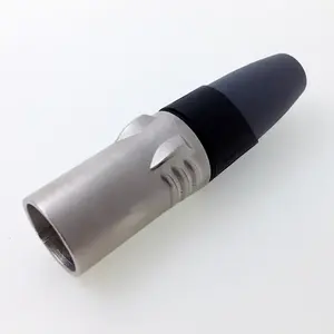 Conectores XLR macho de 3 pines con aleación de zinc y carcasa niquelada para aplicaciones de audio y video - Product Image 5