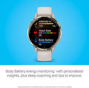 Venu 3S oro morbido in acciaio inossidabile lunetta 1.2 pollici AMOLED Touchscreen Display Smart Watch - Product Image 4