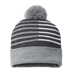 Fashion Wholesale Custom Embroidery Logo Solid Color Acrylic <b>Pom</b> <b>Pom</b> Warm Winter <b>Beanie</b> <b>With</b> Custom Logo Knit Hat Warm Caps - Product Image 5