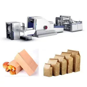 Paper Bag Production Machine Kraft Paper Bag Products Production Making Machine With Printing Cement Paper Bag Making Machine