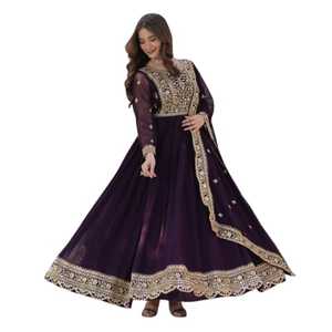 Colección de vestidos de diseñador étnico indio para damas bordado pesado Gharara Salwar/Palazzo Suit New Party Wedding Look - Product Image 1