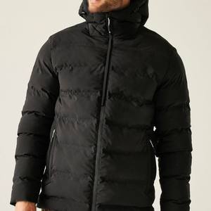 Veste matelassée imperméable pour hommes Manteau matelassé d'hiver rembourré à bulles en polyester vert Veste d'extérieur personnalisée pour hommes - Product Image 3