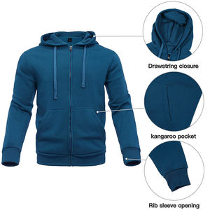 Haute qualité 100% coton impression personnalisée Jogging survêtement unisexe hommes survêtement survêtement survêtement pantalon de survêtement à capuche ensemble - Product Image 4