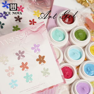 Esmalte en Gel Artístico ICE NOVA Libre de Hema/TPO/HPMA, Esmalte en Gel de Marca Privada, Pintura de Color Removible con Textura Tallada 3D - Product Image 2