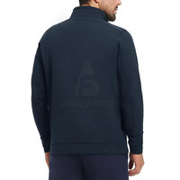 Veste de golf d'hiver pour homme, col montant, logo sur le devant, tissu extensible, respirant, écologique, flexibilité, confort, performance