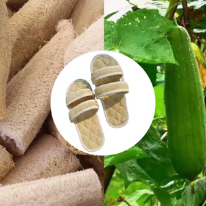 Hogar interior inspirado en la naturaleza vietnamita para zapatillas con diseño de lufa con correa cruzada - Product Image 4