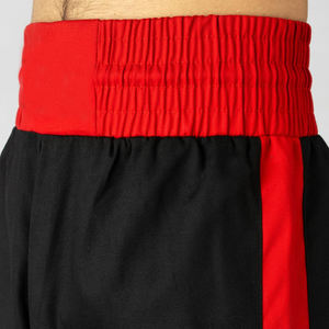 2025 <b>Black</b> Red Contrast Color New Arrival Good Selling Highest Quality Stain Adult Wear Polycotton Kick Boxing <b>Trousers</b> - Product Image 4