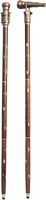 Canne télescope artisanale en laiton poli antique de 39 pouces, design de jumelles rétractables à 3 sections, fonctionnelle et optique