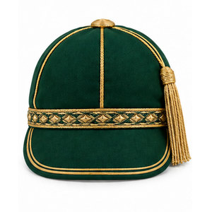 Elegant Honour <b>Hat</b> Classic Traditional Formal Headwear With Trim Crown <b>Band</b> Tassel Custom Ceremonial Presentation Design - Product Image 1