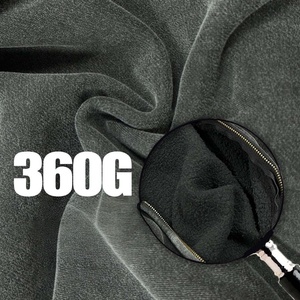 Sweat-shirt à capuche zippé décontracté personnalisé en coton doux délavé pour un usage quotidien et respirant, durable pour les activités de plein air - Product Image 2