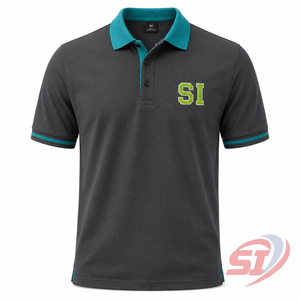 เสื้อโปโลกอล์ฟผู้ชายแบบกำหนดเอง คอเสื้อตัดสี แขนสั้น ปักโลโก้ ผ้าปิเก้ คุณภาพสูง รับผลิตแบบ OEM ODM ขายส่ง - Product Image 1