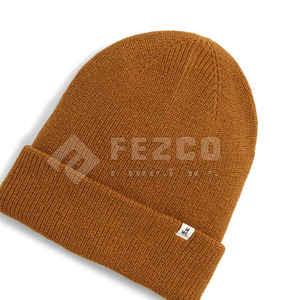 Nouveau design personnalisé de chapeaux de bonnet/bonnet en coton riche 100% chapeaux de bonnet en jacquard doux quotidiens en laine - Product Image 2