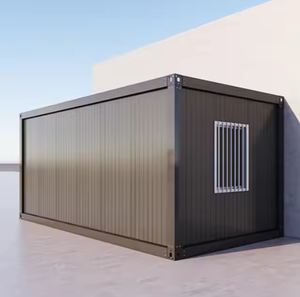 Casa Prefabricada de 20 pies, Casa Contenedor Portátil con Puerta Enrollable, Cabina de Acero para Oficina, Tienda o Cochera - Product Image 2