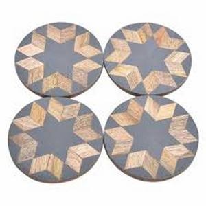 New Arrival Unique Design Square Wooden Resin <b>Coasters</b> Set Maple Wood and Engraved <b>Coasters</b> <b>Drink</b> <b>Coasters</b> by - Product Image 4