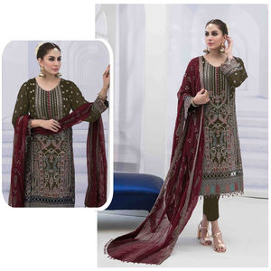 Vestido de mujer paquistaní, traje Salwar Kameez en estilo indio, seda de alta calidad para ropa musulmana, calidad de exportación - Product Image 3