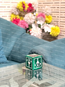 Quemador de incienso Mother Pearl cortado con láser, Color verde, religioso, ecológico, hecho a mano para fragancia Oud, fabricante artesanal novedoso - Product Image 5