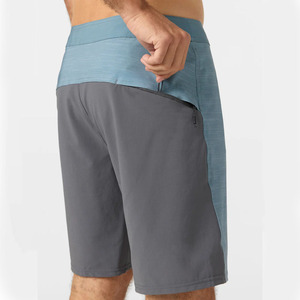 Pantaloncini da <span class=keywords><strong>uomo</strong></span> personalizzabili da Surf ad asciugatura rapida pantaloncini da Surf a 4 vie elasticizzati in tinta unita costume da bagno di vendita caldo servizio OEM - Product Image 5