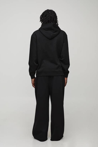 Sweat à capuche épais surdimensionné sans cordon, personnalisé avec logo OEM, style streetwear, 500 GSM, vente en gros pour hommes - Product Image 5