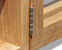 Table à manger pliante minimaliste en teck massif avec plateau rabattable 1,8 m, résistante aux intempéries, durable, légère et résistante aux UV pour l'extérieur