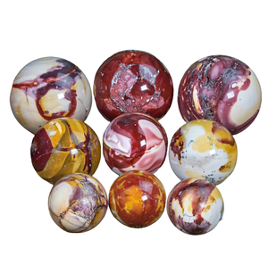 Mookaite-esfera de jaspe grande, 50 a 55 MM, cristal rojo Natural, curación, Reiki y Aura, regalo - Product Image 6