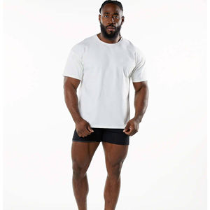 เสื้อยืดถักสไตล์วินเทจขนาดใหญ่พิเศษ 220 กรัม พิมพ์โลโก้ตามสั่ง ผู้ชาย ผ้าฝ้าย 100% มีสินค้าพร้อมส่ง ไซส์พลัส โลโก้พอง ไม่ยับ ระบายอากาศได้ดี ดีไซน์ไม่ซ้ำใคร - Product Image 4