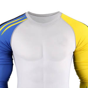 T-shirt de compression à manches longues anti-UV respirant personnalisé OEM pour homme, vêtements de sport, séchage rapide, haut de sport, surf, 2025 - Product Image 4