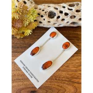 Pendientes Colgantes de Ostra Espinosa Hechos a Mano por Navajo, Joyería de Moda - Product Image 4