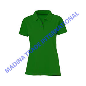 Camisetas Polo de manga corta con cuello polo unisex a granel personalizadas a precio barato de diseño personalizado para mujeres de Bangladesh - Product Image 3