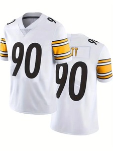 Camiseta de verano 2024, camiseta de rugby de EE. UU. NO 90 vatios, ropa de hombre con estampado, camiseta de fútbol americano, uniforme de entrenamiento clásico de tendencia 24 25 - Product Image 6