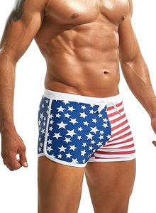 ''Pantalones cortos atléticos para hombre Malla Entrenamiento Gym'' Hombres Hot Prints Traje de baño Pantalones cortos Traje de baño Boxer Breve Long Thunk - Product Image 2