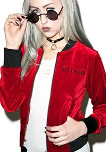 แจ็คเก็ตกำมะหยี่บอมเบอร์ใส่ได้ทั้งชายและหญิงแจ็คเก็ตกำมะหยี่บอมเบอร์สำหรับทุกเพศ - Product Image 2