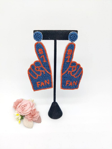 Meilleures ventes en Inde, boucles d'oreilles brodées de perles de graines, faites à la main, en coton et lin, légères, forme ovale, entièrement personnalisables - Product Image 3