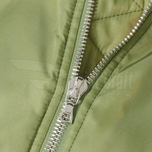Chaqueta de bombardero para mujer adulta de estilo único Color sólido transpirable-Producto terminado - Product Image 5