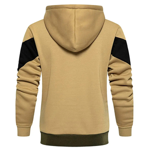 Sudadera con capucha para hombre, con cremallera, de material cómodo de mezcla de algodón, diseñada para un estilo casual urbano, para caminar o hacer ejercicio ligero, manteniendo la comodidad. - Product Image 4