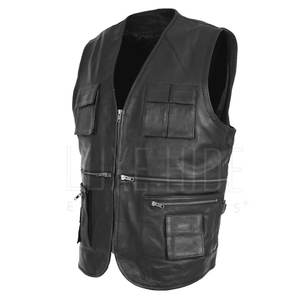 Respirant hiver chaud hommes gilet en cuir tenue décontracté prix raisonnable hommes gilet en cuir - Product Image 1