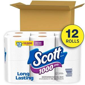 Genuine Scott 1000 Sheets Per Roll in Stock Low Price - Product Image 1