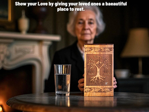 Handmade Rosewood Cremation Urn Wooden Ashes <b>Box</b> <b>Memorial</b> <b>Keepsake</b> Decorative Cremation Urn for Ashes - Product Image 2